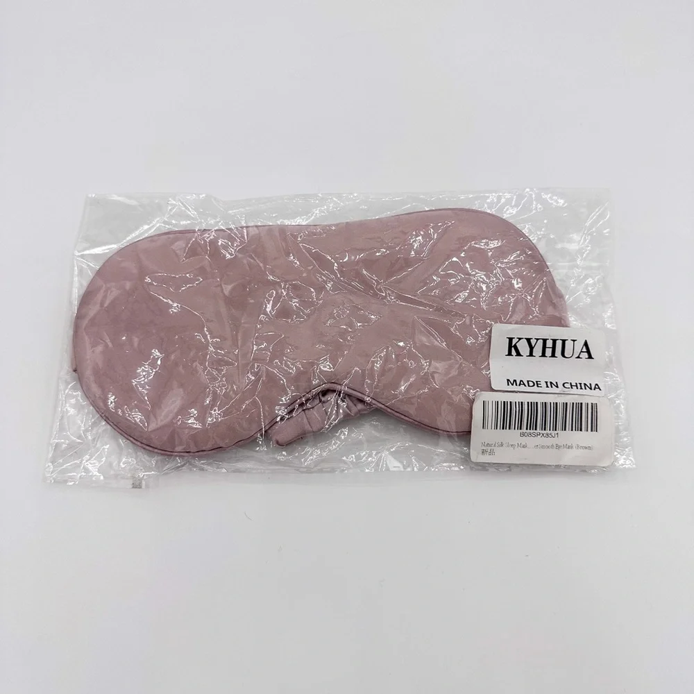 100% Silk Pink Sleep Eye Mask